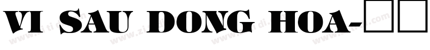 VI Sau Dong Hoa字体转换